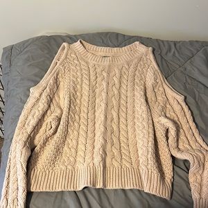 Cable knit sweater